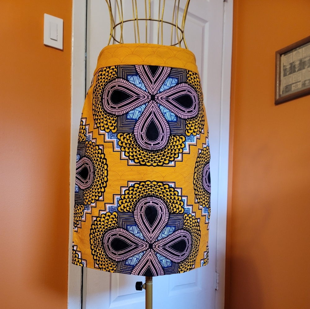 Maeve Orange Patterned Fabric